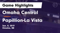 Omaha Central  vs Papillion-La Vista  Game Highlights - Jan. 8, 2019