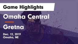 Omaha Central  vs Gretna  Game Highlights - Dec. 12, 2019