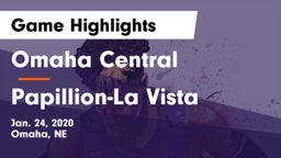 Omaha Central  vs Papillion-La Vista  Game Highlights - Jan. 24, 2020
