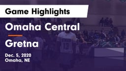 Omaha Central  vs Gretna  Game Highlights - Dec. 5, 2020