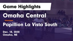 Omaha Central  vs Papillion La Vista South  Game Highlights - Dec. 18, 2020