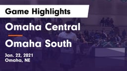 Omaha Central  vs Omaha South  Game Highlights - Jan. 22, 2021