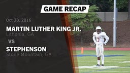 Recap: Martin Luther King Jr.  vs. Stephenson  2016