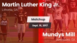 Matchup:  vs. Mundys Mill  2017