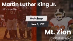 Matchup:  vs. Mt. Zion  2017