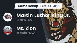 Recap: Martin Luther King Jr.  vs. Mt. Zion  2018