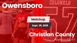 Matchup: Owensboro High vs. Christian County  2018