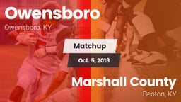 Matchup: Owensboro High vs. Marshall County  2018