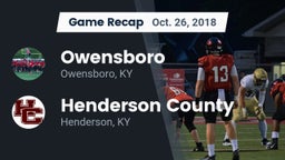 Recap: Owensboro  vs. Henderson County  2018