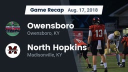 Recap: Owensboro  vs. North Hopkins  2018