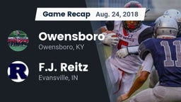 Recap: Owensboro  vs. F.J. Reitz  2018