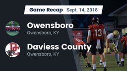 Recap: Owensboro  vs. Daviess County  2018