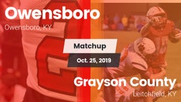 Matchup: Owensboro High vs. Grayson County  2019