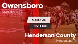 Matchup: Owensboro High vs. Henderson County  2019