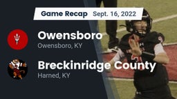 Recap: Owensboro  vs. Breckinridge County  2022