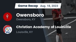 Recap: Owensboro  vs. Christian Academy of Louisville 2023