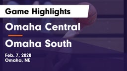 Omaha Central  vs Omaha South  Game Highlights - Feb. 7, 2020