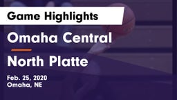 Omaha Central  vs North Platte  Game Highlights - Feb. 25, 2020