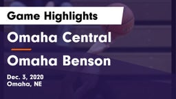 Omaha Central  vs Omaha Benson  Game Highlights - Dec. 3, 2020