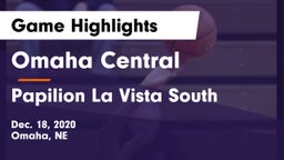 Omaha Central  vs Papilion La Vista South Game Highlights - Dec. 18, 2020