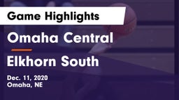 Omaha Central  vs Elkhorn South  Game Highlights - Dec. 11, 2020