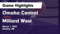 Omaha Central  vs Millard West  Game Highlights - March 1, 2022