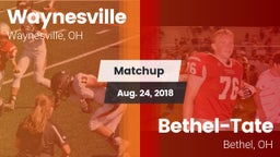 Matchup: Waynesville High vs. Bethel-Tate  2018