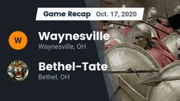 Recap: Waynesville  vs. Bethel-Tate  2020