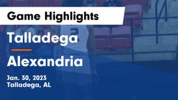 Talladega  vs Alexandria  Game Highlights - Jan. 30, 2023