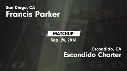 Matchup: Francis Parker vs. Escondido Charter  2016