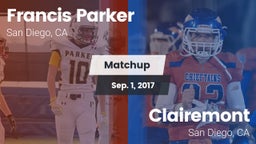 Matchup: Francis Parker vs. Clairemont  2017