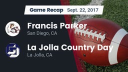 Recap: Francis Parker  vs. La Jolla Country Day  2017