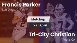 Matchup: Francis Parker vs. Tri-City Christian  2017