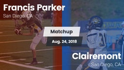 Matchup: Francis Parker vs. Clairemont  2018