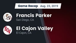 Recap: Francis Parker  vs. El Cajon Valley  2019