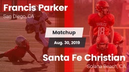 Matchup: Francis Parker vs. Santa Fe Christian  2019
