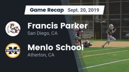 Recap: Francis Parker  vs. Menlo School 2019