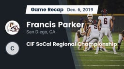 Recap: Francis Parker  vs. CIF SoCal Regional Championship 2019