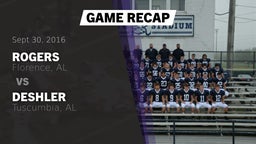 Recap: Rogers  vs. Deshler  2016