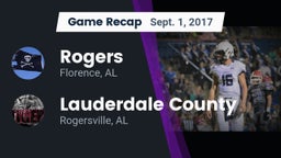 Recap: Rogers  vs. Lauderdale County  2017