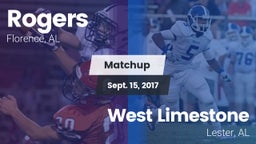 Matchup: Rogers  vs. West Limestone  2017