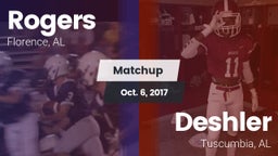Matchup: Rogers  vs. Deshler  2017