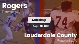 Matchup: Rogers  vs. Lauderdale County  2018