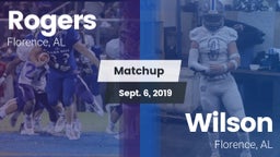 Matchup: Rogers  vs. Wilson  2019