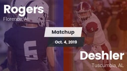 Matchup: Rogers  vs. Deshler  2019