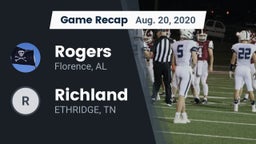 Recap: Rogers  vs. Richland  2020