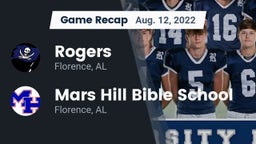 Recap: Rogers  vs. Mars Hill Bible School 2022