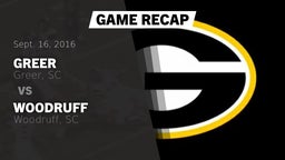 Recap: Greer  vs. Woodruff  2016