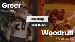 Matchup: Greer  vs. Woodruff  2017