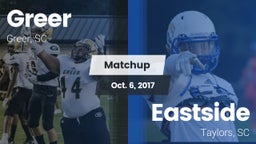 Matchup: Greer  vs. Eastside  2017